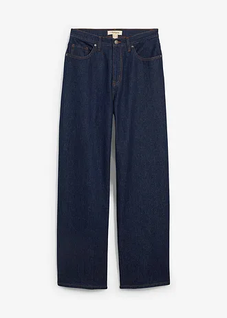 Džíny Wide Leg, High Waist • tmavě modrý denim nesepraný • bonprix obchod