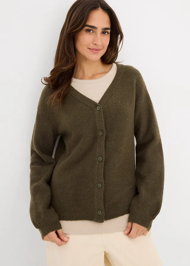 Gilet en maille • olive foncé • product-page.page-title-suffix