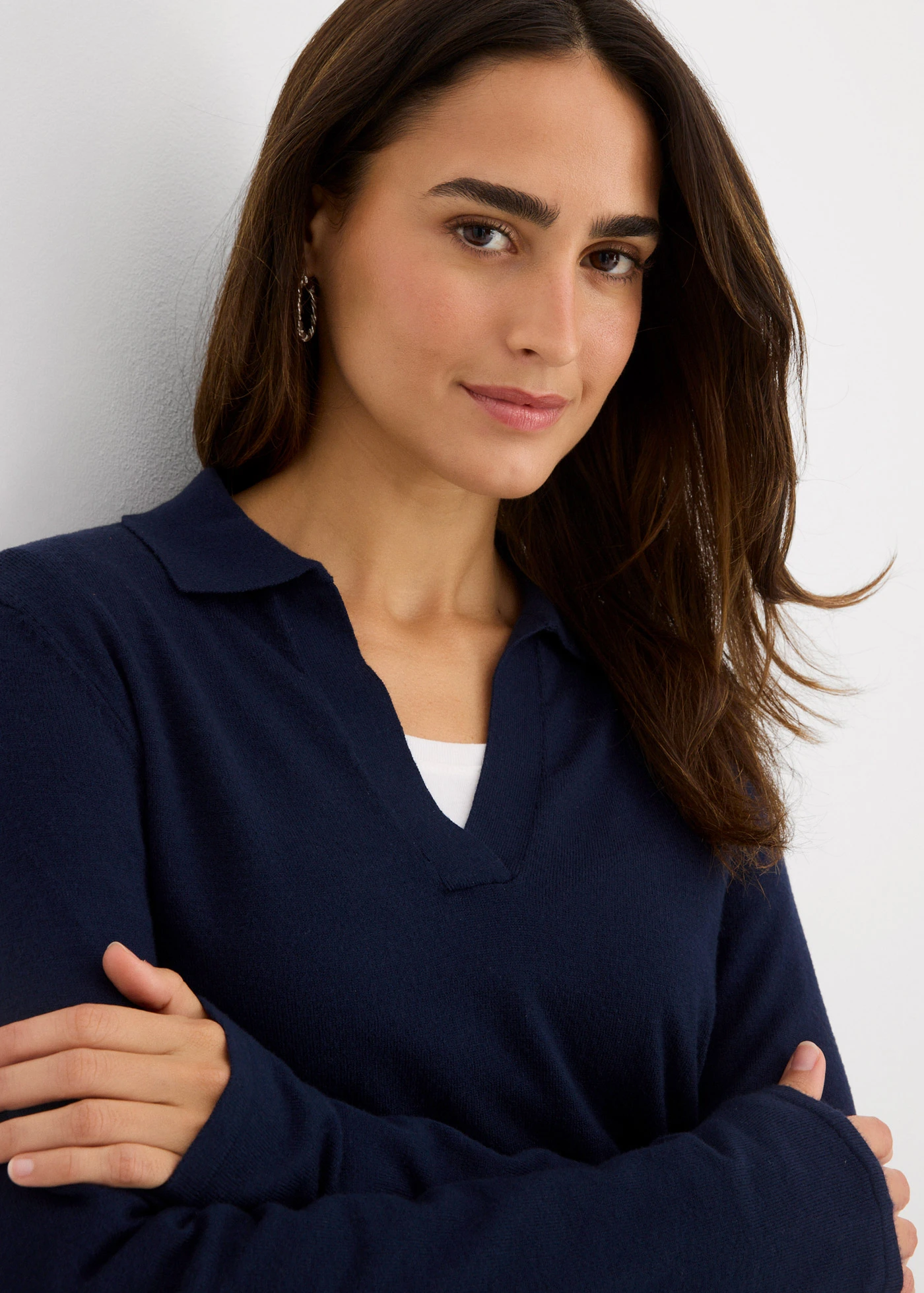 Triko polo z jemné viskózy • tmavě modrá • bonprix obchod