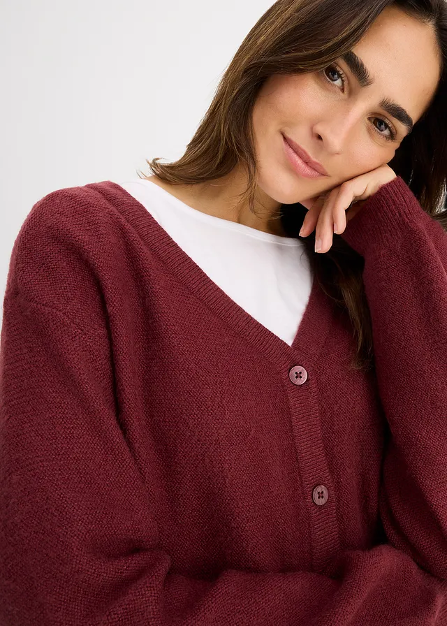 Gilet en maille • bordeaux • product-page.page-title-suffix