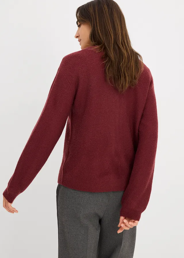 Gilet en maille • bordeaux • product-page.page-title-suffix