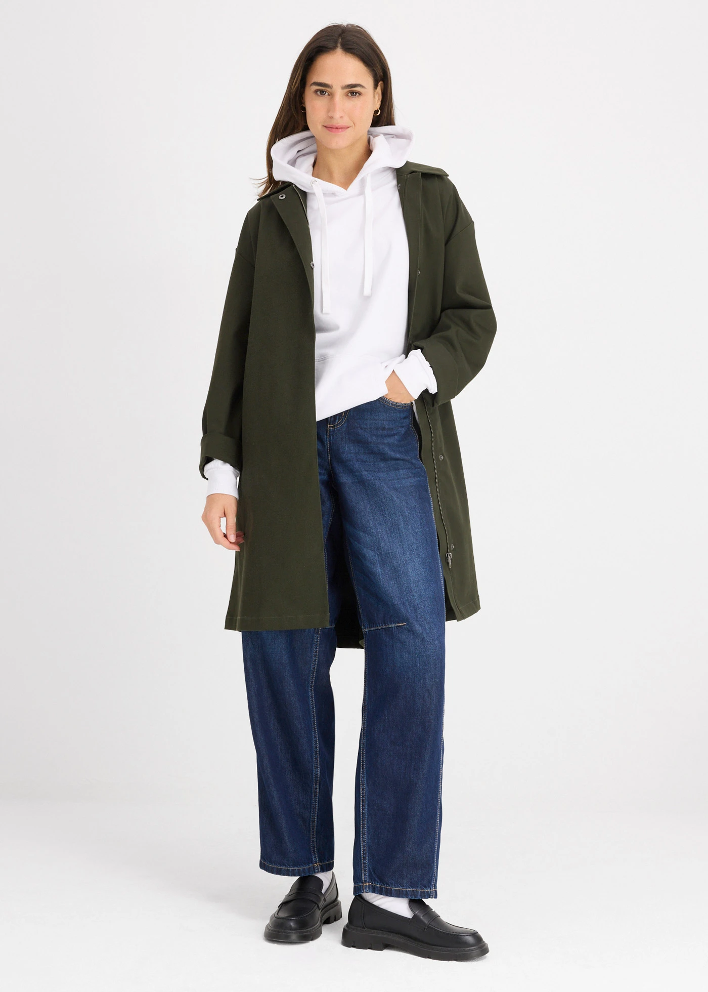 Mikina s kapucí • bílá • bonprix obchod