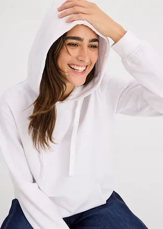 Mikina s kapucí • bílá • bonprix obchod