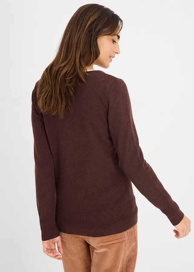 Pull en fine maille • brun argile • product-page.page-title-suffix