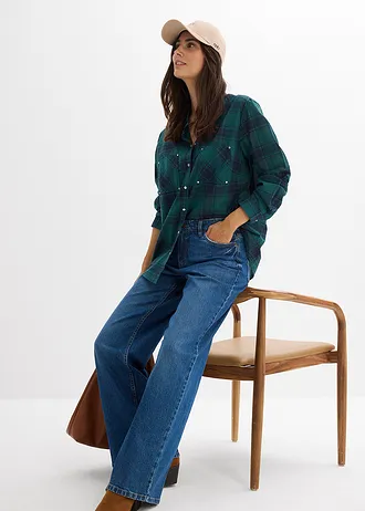 Wide leg jeans  mid waist • blue stone used • bonprix online shop