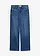 Jean large taille mi-haute, Couleur: bleu stone used