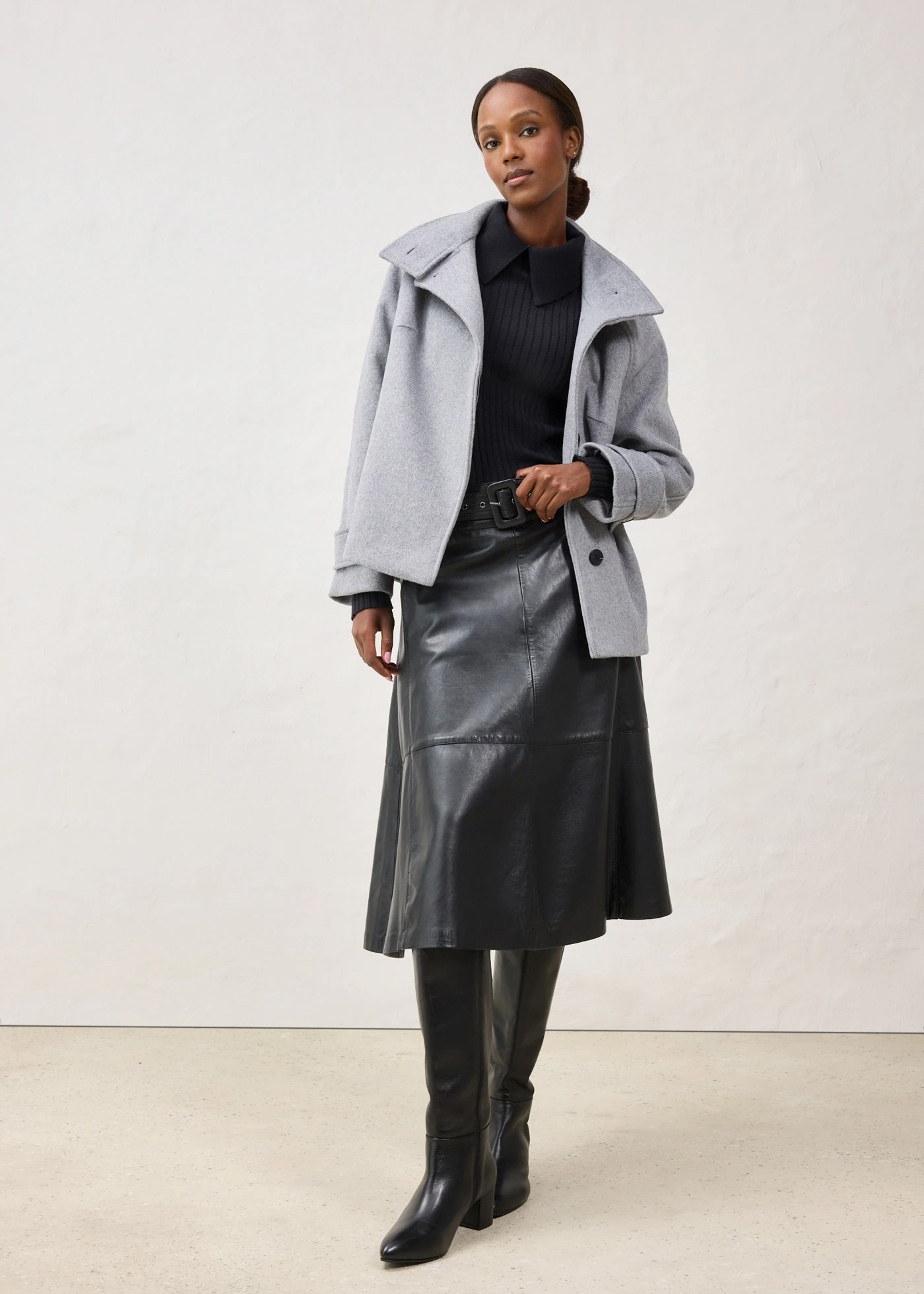 Fijn gebreide trui van merinowol • zwart • bonprix online shop