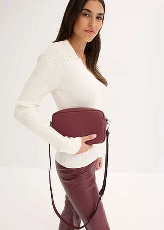 Kabelka Crossbody, farba: tmavé bobule