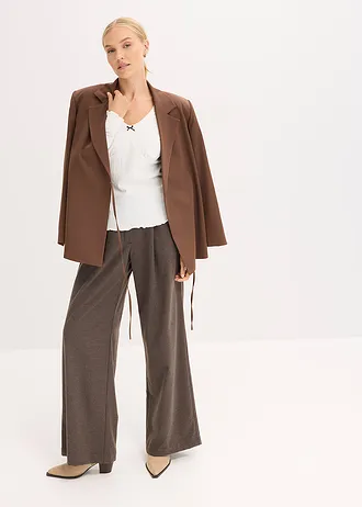 Geribd shirt, Kleur: wolwit