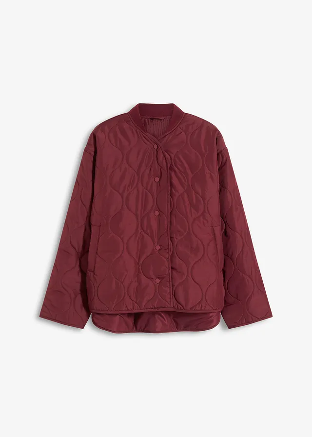 Veste matelassée ultra-légère, oversize, Couleur: prune foncé