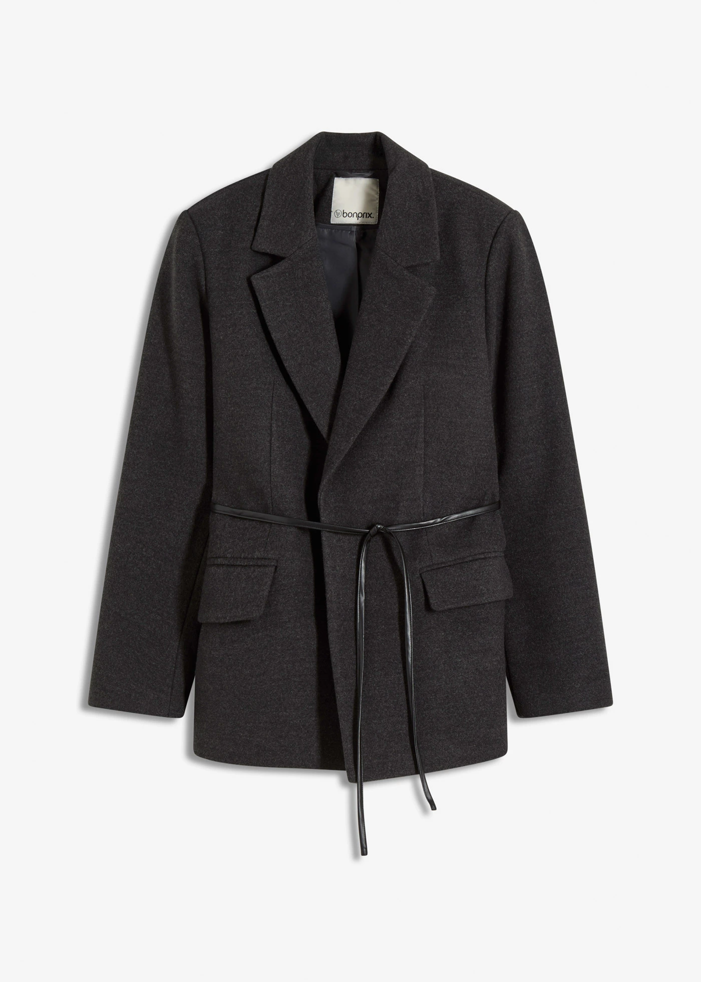 Oversize blejzer • antracitová melírovaná • obchod bonprix