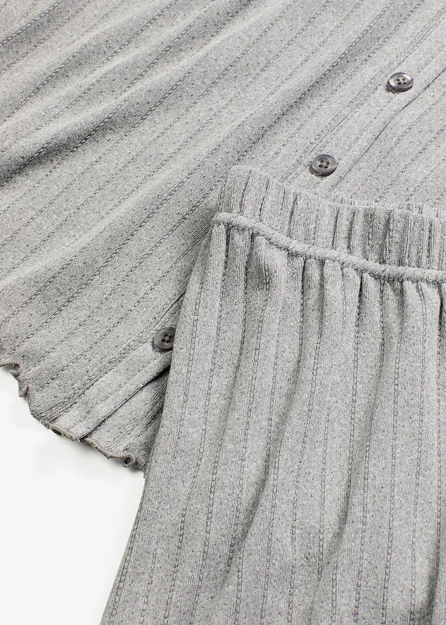 Tenue d’intérieur en jersey pointelle • gris chiné • product-page.page-title-suffix