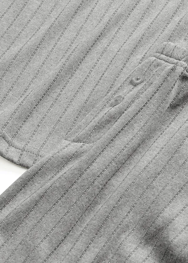 Pyjama doux en jersey pointelle • gris clair chiné • product-page.page-title-suffix