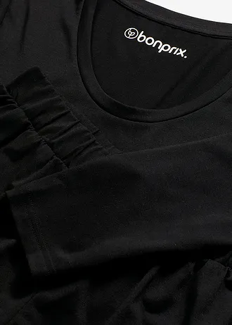 Lehké krátké pyžamo z měkkého materiálu • černá • bonprix obchod