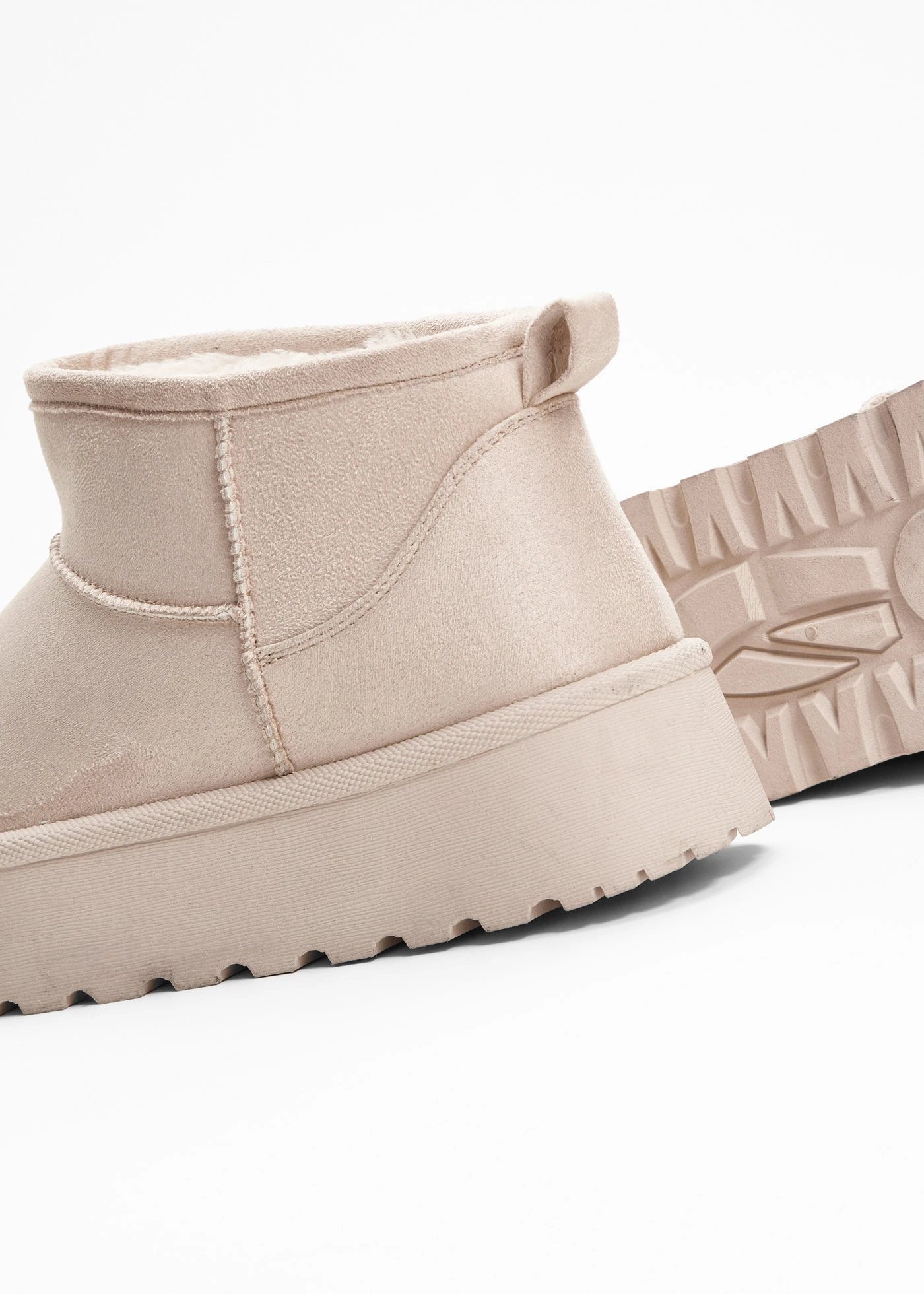 Gewatteerde plateau boots • lichtsand • bonprix online shop