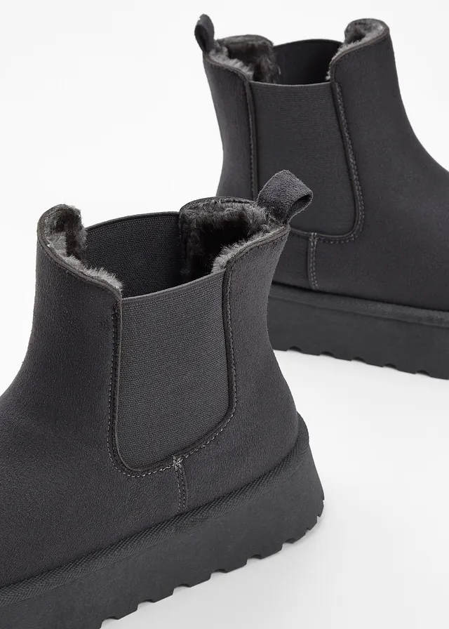 Bottines Chelsea, Couleur: gris ardoise