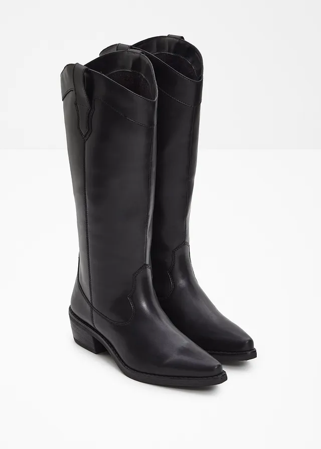 Cowboylaarzen, Kleur: zwart