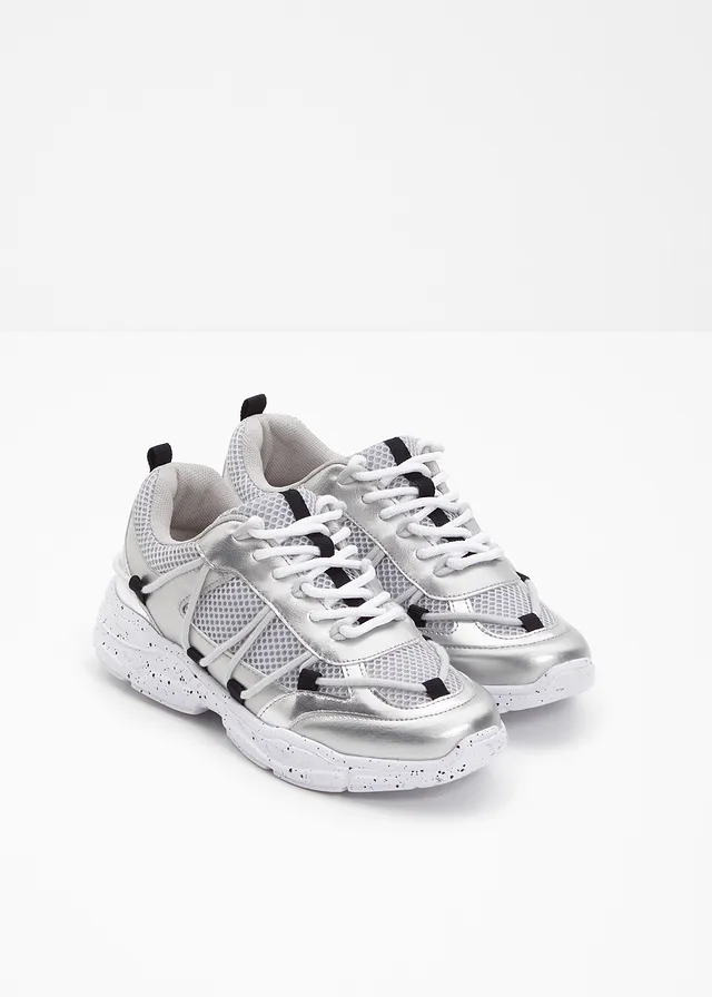 Chunky sneakers • zilverkleur • product-page.page-title-suffix