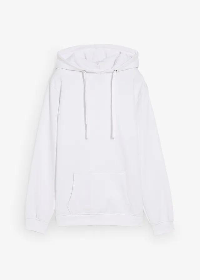 Basic hoodie van zacht frotté