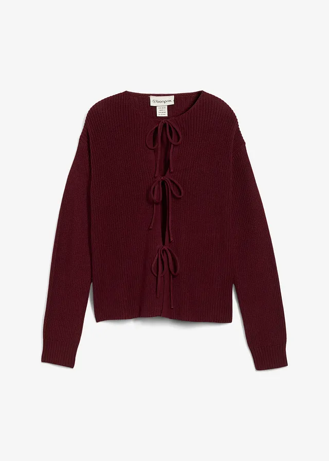 Gilet en maille à nœuds