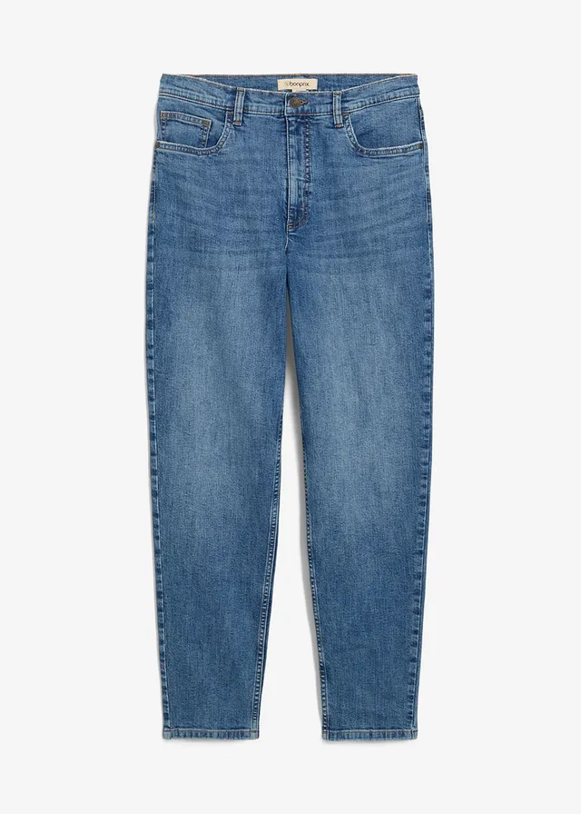 Jean mom taille haute, cropped