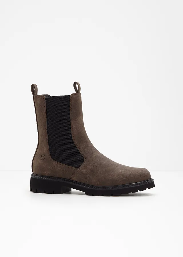 Bottines Chelsea Tamaris, Couleur: marron foncé