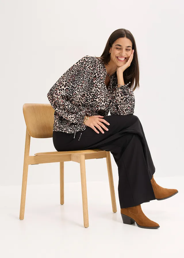 Tuniekblouse • bruin luipaardprint • product-page.page-title-suffix