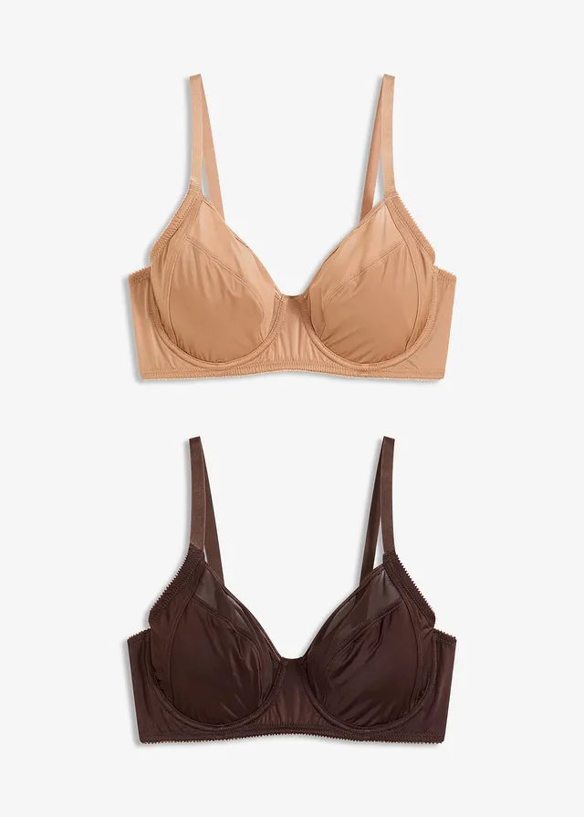 Podprsenka s kosticami a lesklým efektom (2 ks)