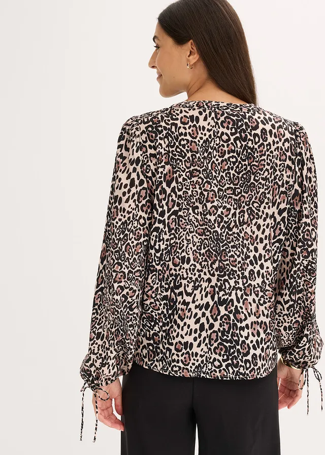 Tuniekblouse • bruin luipaardprint • product-page.page-title-suffix