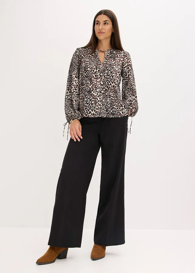 Tuniekblouse • bruin luipaardprint • product-page.page-title-suffix