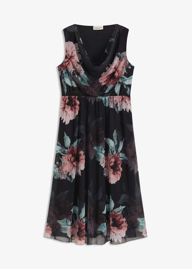 Rochie midi din mesh soft