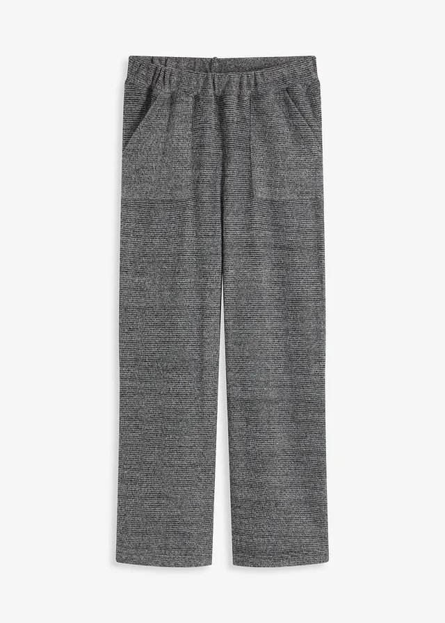 Pantaloni loungewear din material Chenille pufos