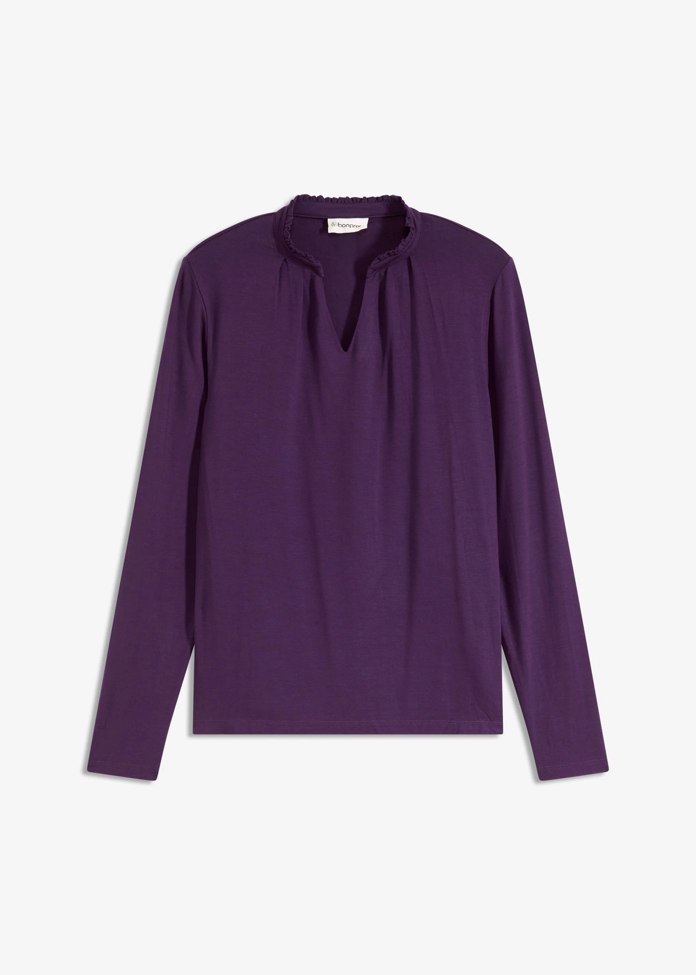 Tričko se stojáčkem • tmavě fialová • bonprix obchod