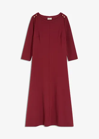 Žerzejové šaty z pohodlného materiálu Punto di Roma, barva: švestkově červená