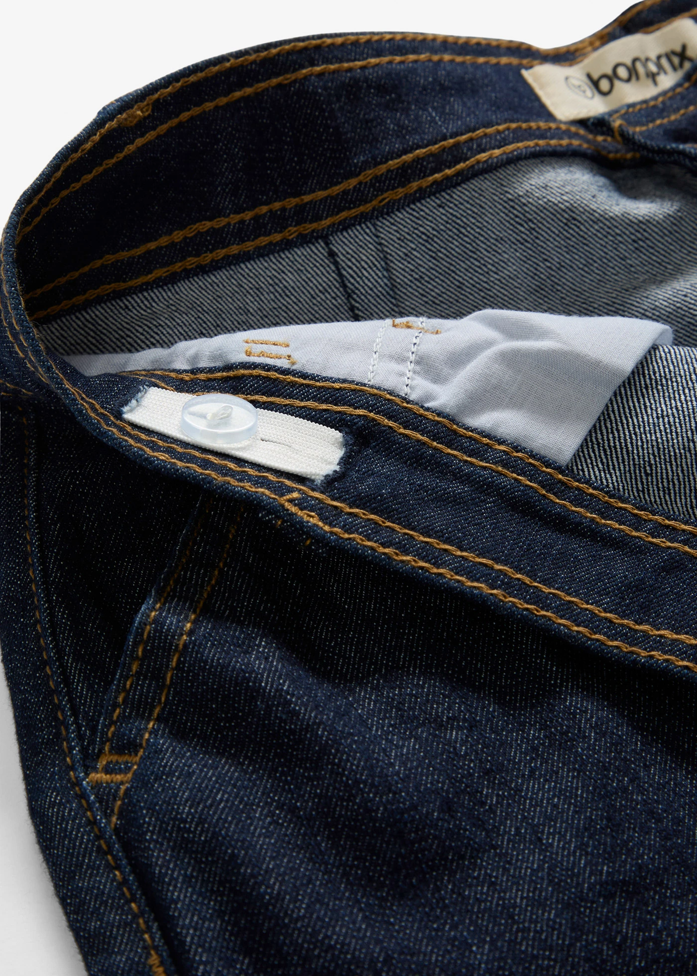 Wide leg jeans, mid waist • diepblauw denim ongewassen • bonprix online shop