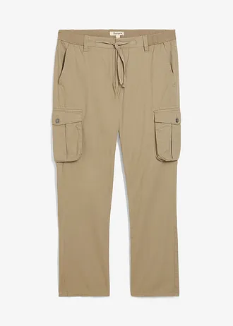 Cargo kalhoty Regular Fit, s pružným pasem, Straight, barva: nová khaki