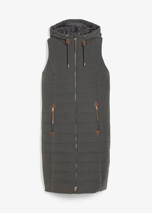 Vestă lungă matlasată