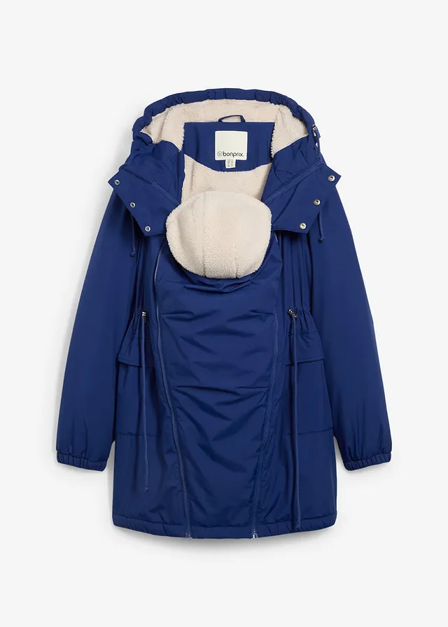 Warm, gevoerde zwangerschaps- en babyparka