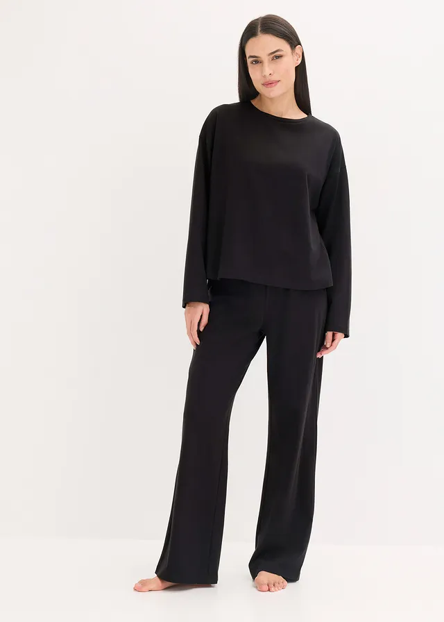 Tenue d’intérieur oversize en coton doux • noir • product-page.page-title-suffix