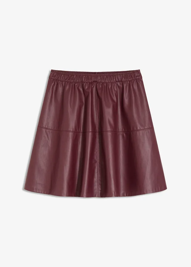 Fustă scurtă din imitație de piele