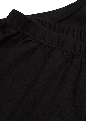 Volnočasová domácí souprava z měkké bavlny, oversize • černá • bonprix obchod