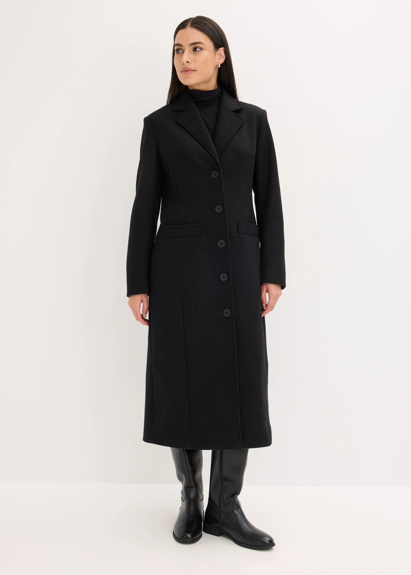 Manteau long • noir • Boutique bonprix
