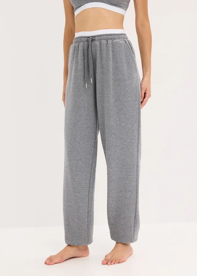 Pantalon d’intérieur en molleton avec poches côté • gris chiné • product-page.page-title-suffix