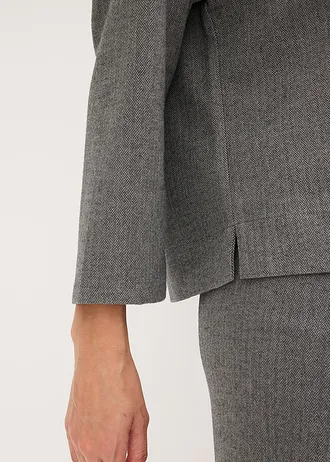 Tunika z pevného materiálu se vzorem rybí kosti • šedý melír • bonprix obchod