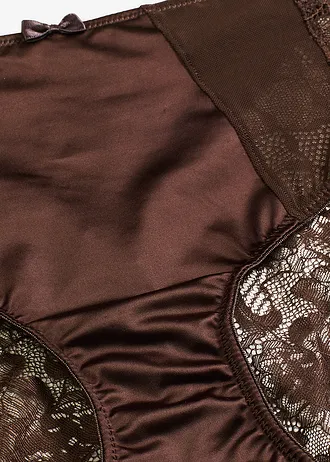 Száras női alsó fényes hatással • sötétbarna • bonprix áruház