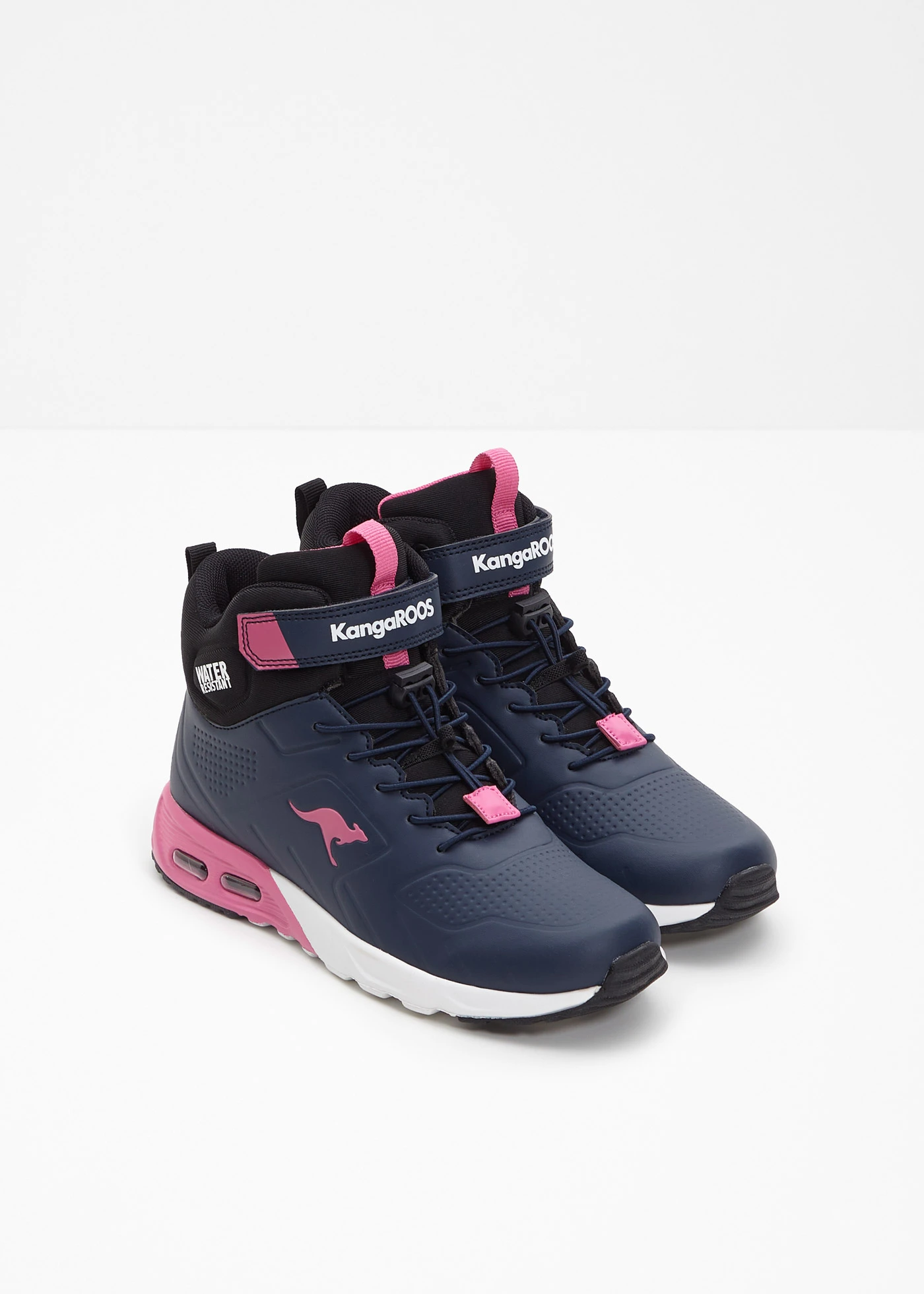 Dětské kotníkové tenisky Kangaroos • tmavě modrá -pink • bonprix obchod