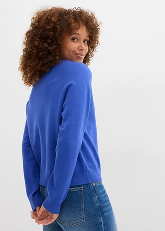 Svetr z jemné pleteniny • drahokamově modrá • bonprix obchod