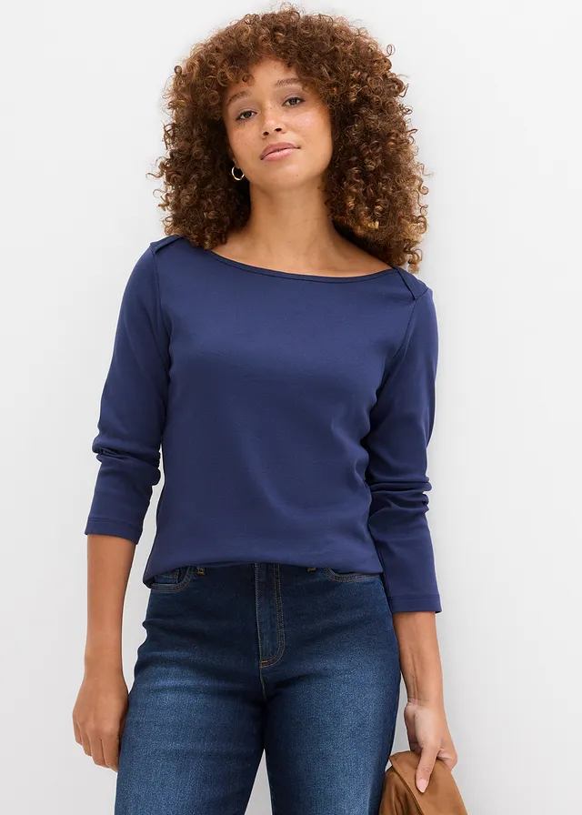 Oversized shirt van biologisch katoen • donkerblauw • product-page.page-title-suffix