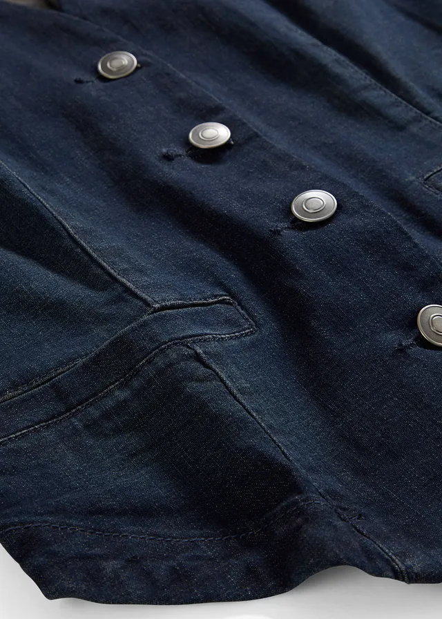 Jeans gilet • donkerblauw denim used • product-page.page-title-suffix