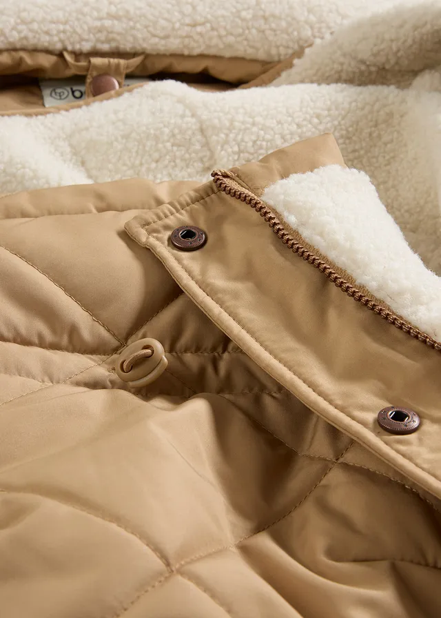 Parka de grossesse et de portage 6-en-1 avec gilet sans manches amovible • camel mat • product-page.page-title-suffix